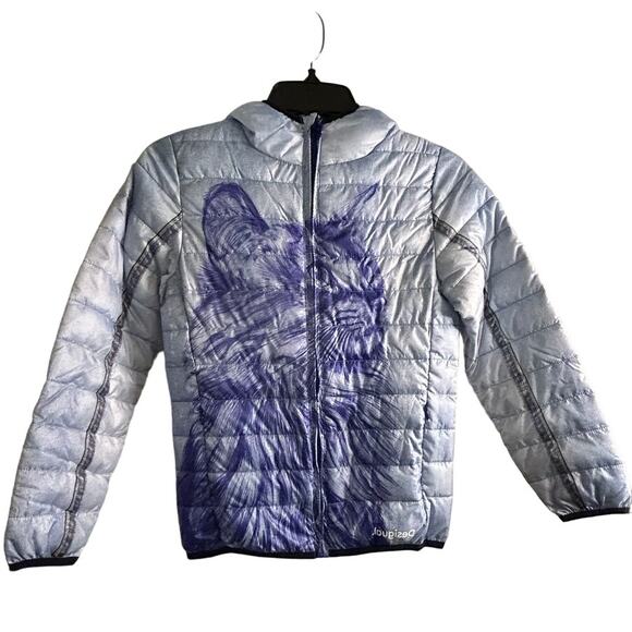 Desigual Other - DESIGUAL NWT $115 Child's Packable Cat Puffer Jacket